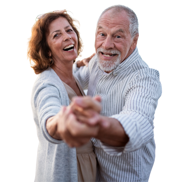 Happy Senior Couple Dancing in Gig Harbor, WA